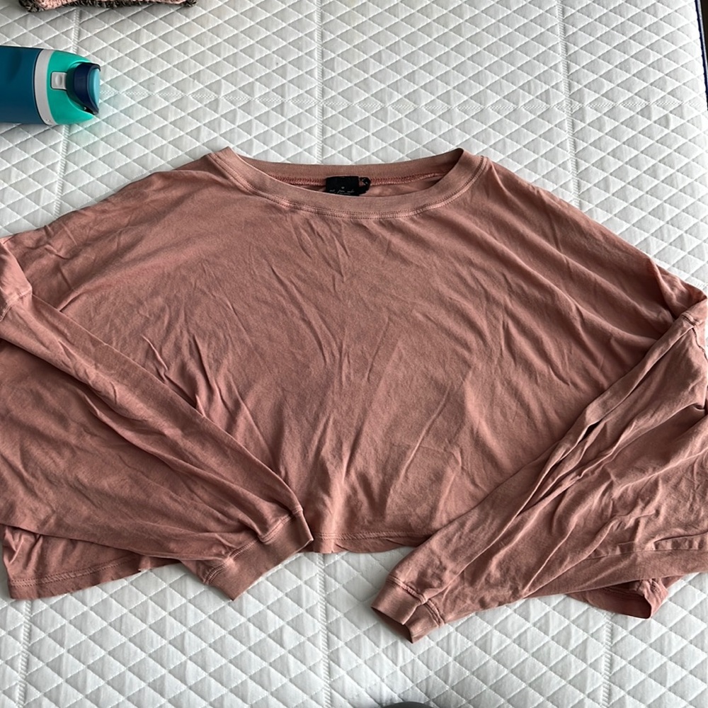 Out from Under Cropped long sleeve batwing shirt